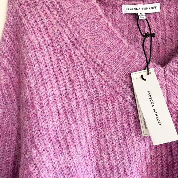 NEW Rebecca Minkoff lilac wool sweater - Picture 7 of 10